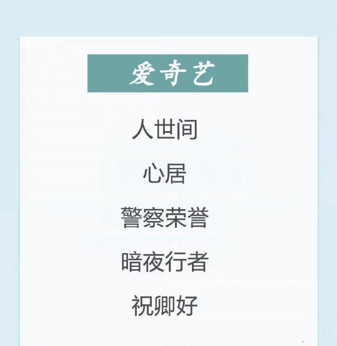 优酷、爱奇艺、腾讯三大平台独播 播出最好的电视剧Top5……休闲区蓝鸢梦想 - Www.slyday.coM