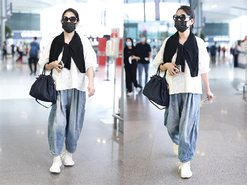 倪萍瘦下来整个人气质都变好了，穿着打扮值得奶奶们学习，很洋气休闲区蓝鸢梦想 - Www.slyday.coM