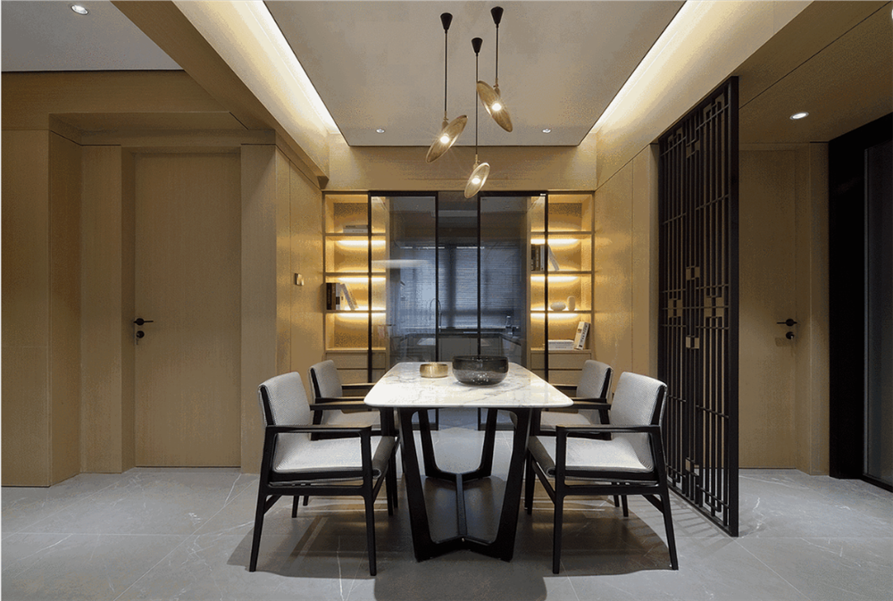 120平新中式设计，简洁效果中不失沉稳二居室是你想要的吗休闲区蓝鸢梦想 - Www.slyday.coM