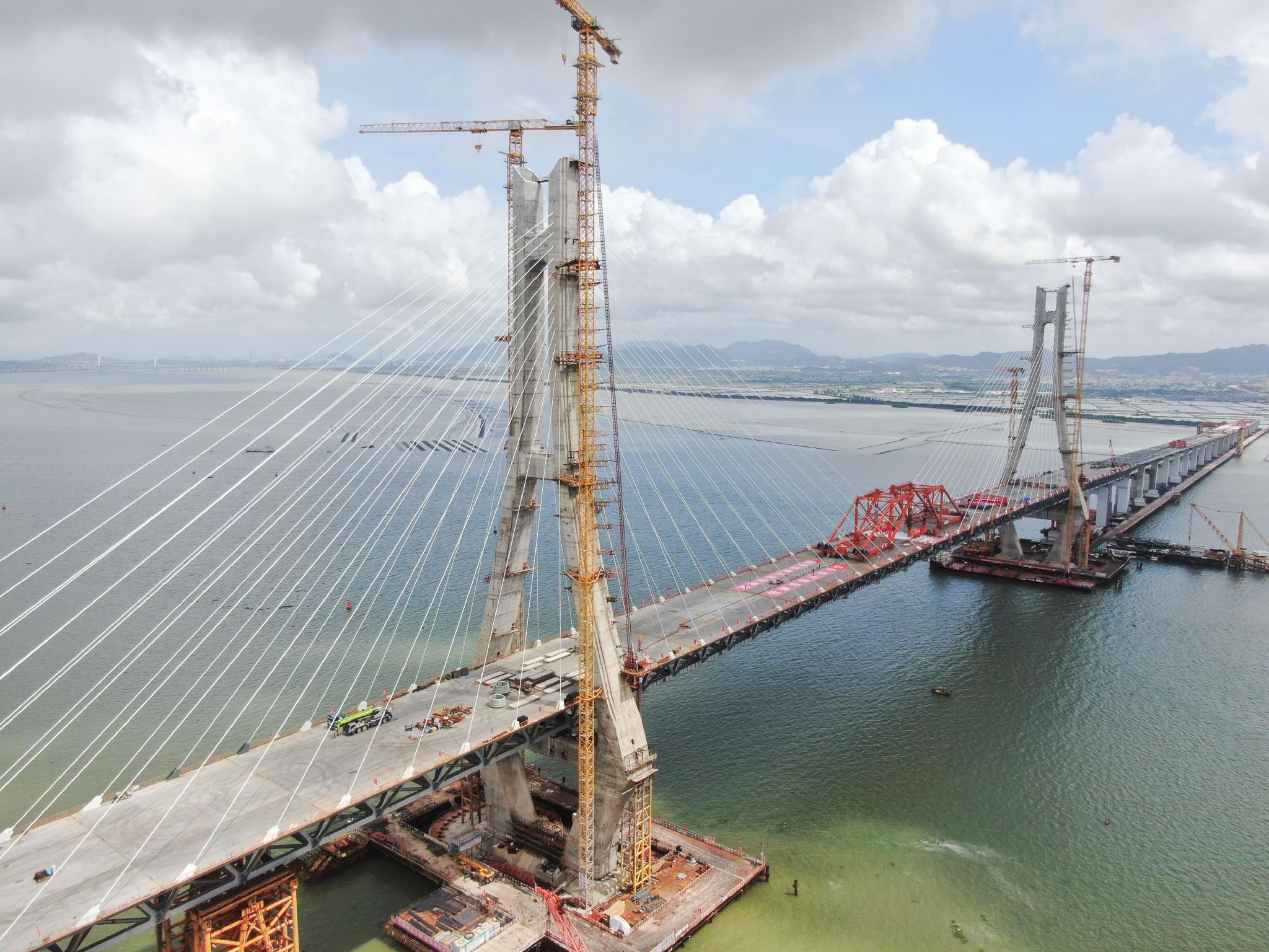 广东汕头牛田洋特大桥主桥合龙|广东省|主桥|中铁_新浪新闻