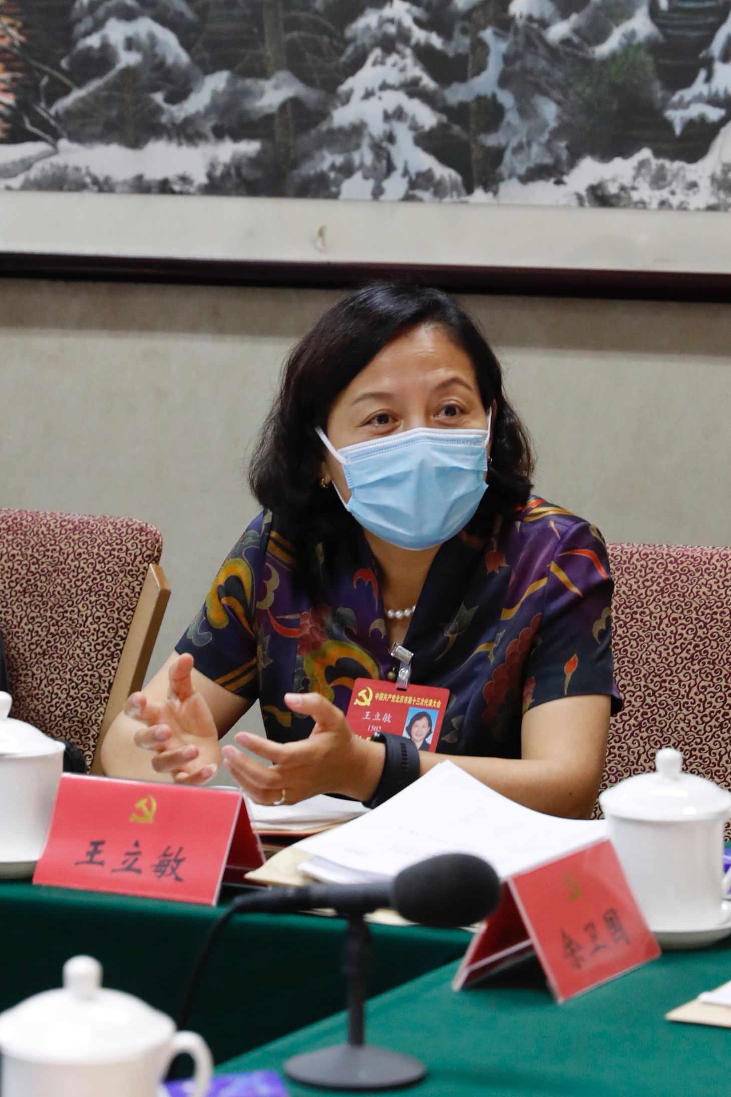 党代会代表王立敏让孩子们玩就要玩出特色