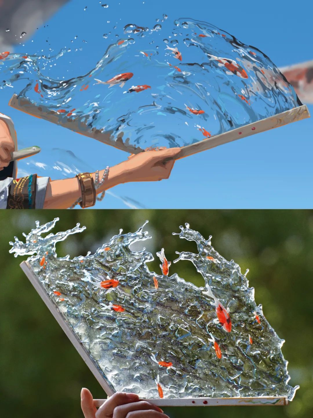 你见过用水做的扇子吗?__财经头条