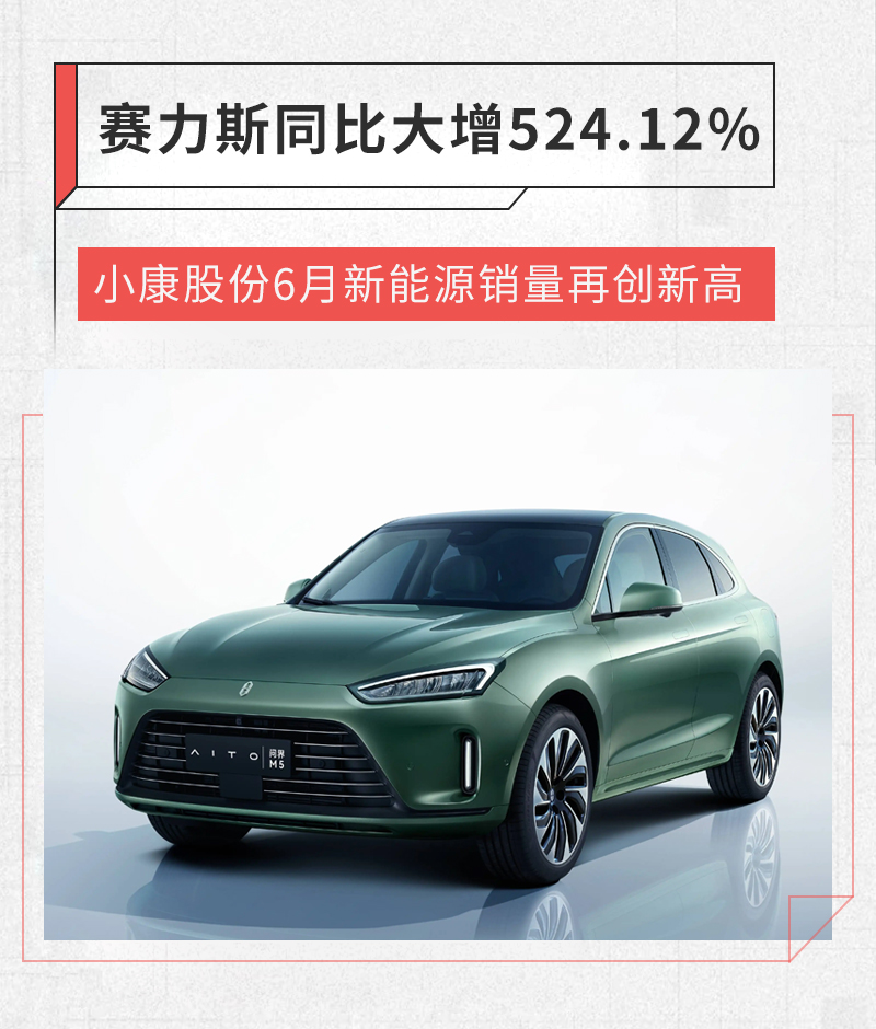 赛力斯表现突出 小康6月新能源车销量超1.2万辆