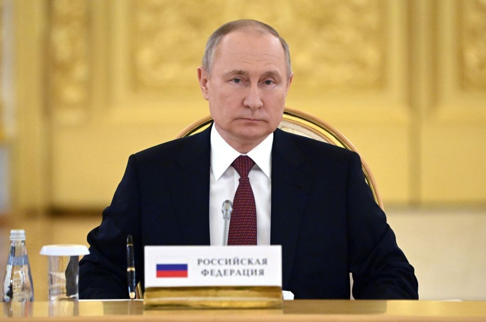 5月16日，俄罗斯总统普京出席在莫斯科举行的集体安全条约组织峰会。