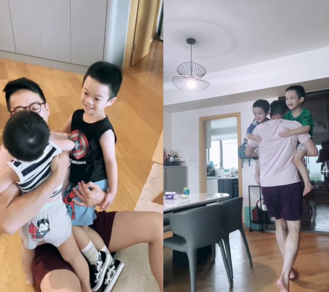 前TVB艺人陈智燊离家2个月突然回家 两个儿子看到爸爸后很开心休闲区蓝鸢梦想 - Www.slyday.coM