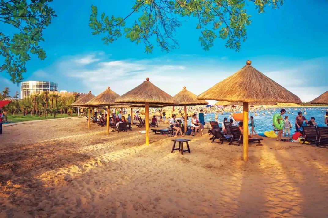 盐城阜宁金沙湖沙滩浴场免费开放助力文旅产业复苏