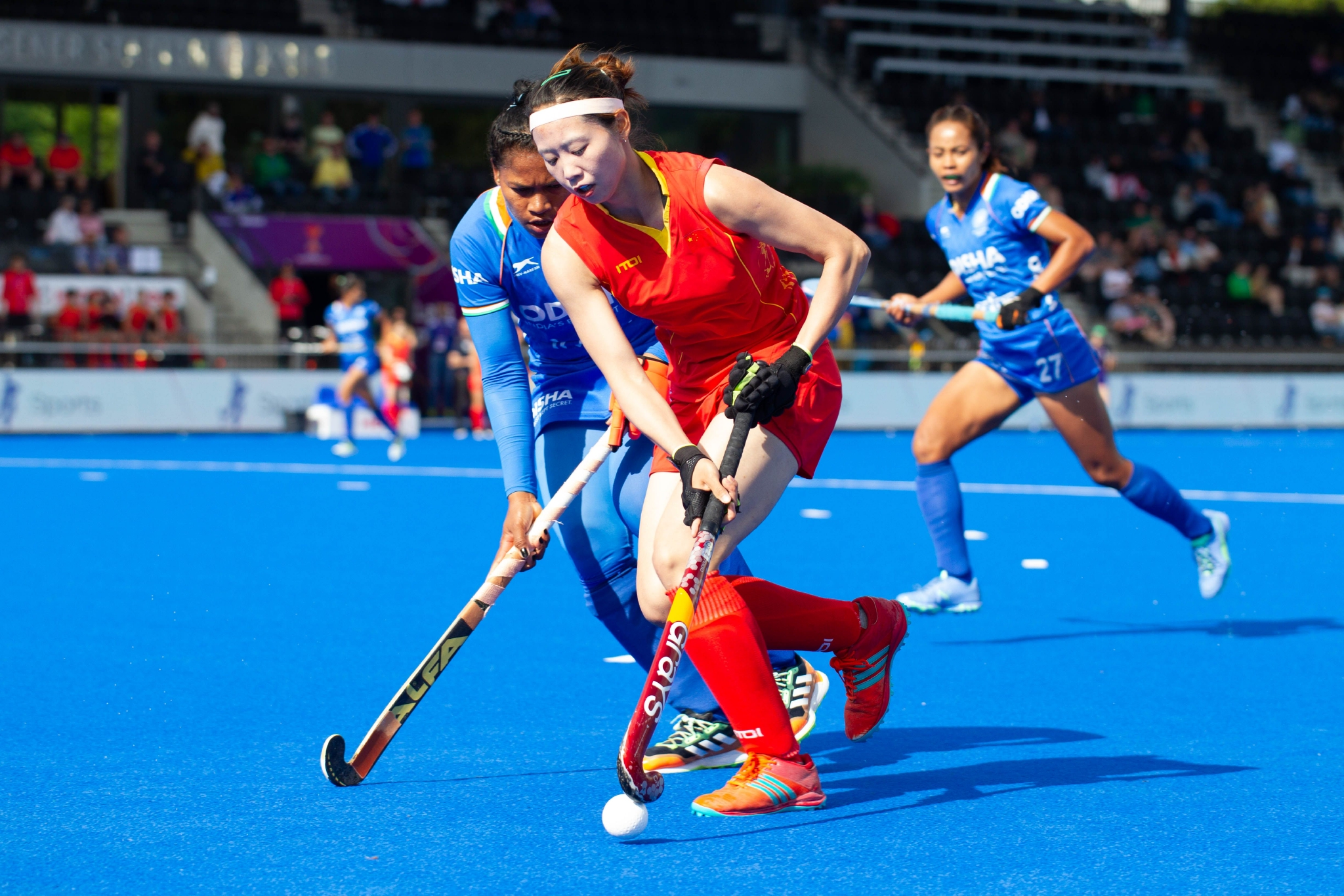 曲棍球女子世界杯中国战平印度