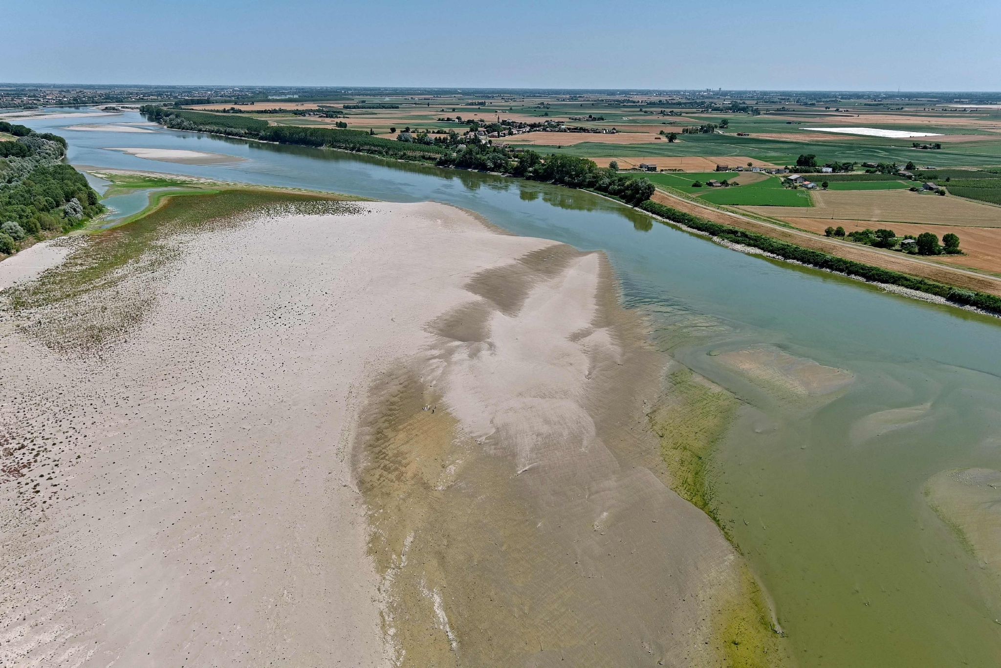意大利波河旱情