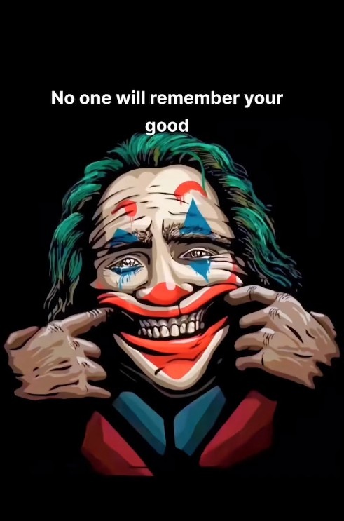 你不是真正的快乐张皓嘉晒小丑照没人会记得你的好