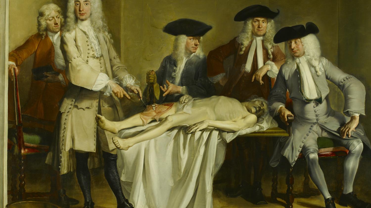 科內利斯·特羅斯特，《威廉·瑞爾的解剖學課》，1782年