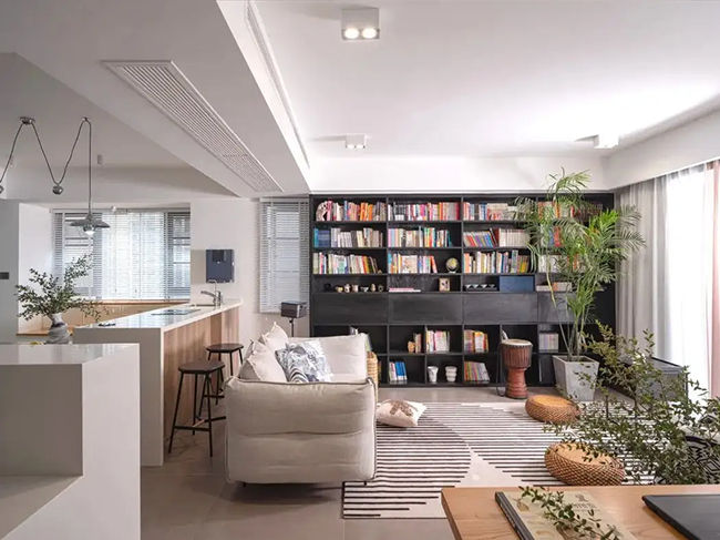 厦门装饰公司客厅不放电视机如何装修