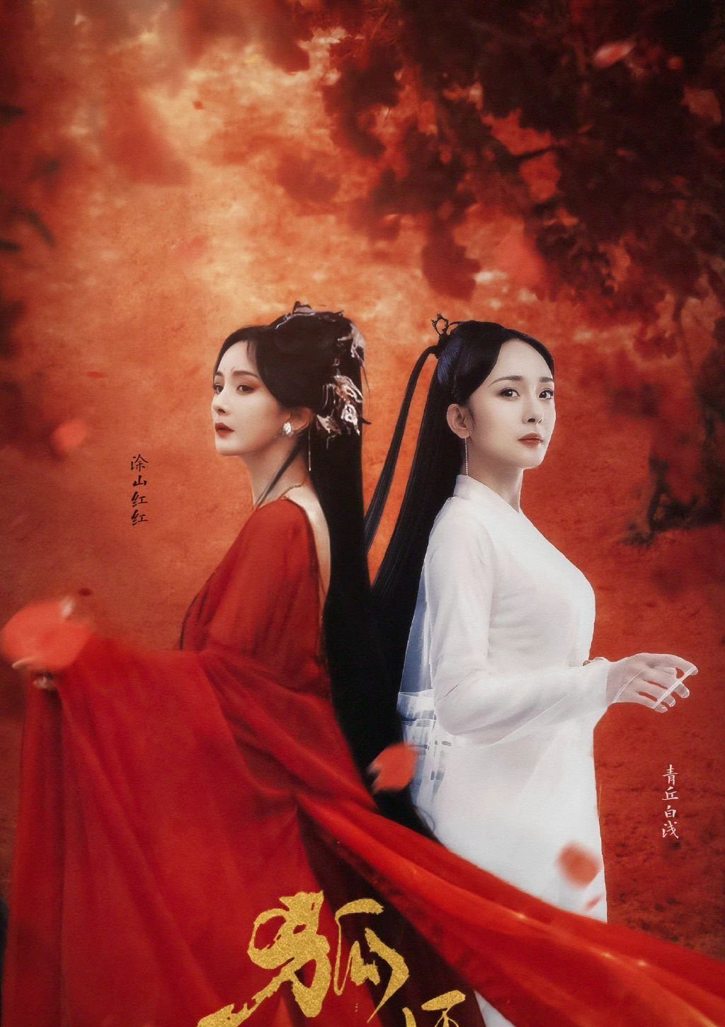 她是携桃花翩跹而至的白浅姑姑,自青丘之国步入涂山之境,两座诞生神狐