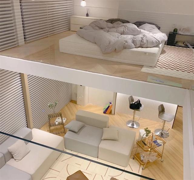 一间广州40㎡loft:"天井"式二层隔间很有特点,独居也太舒服了__财经