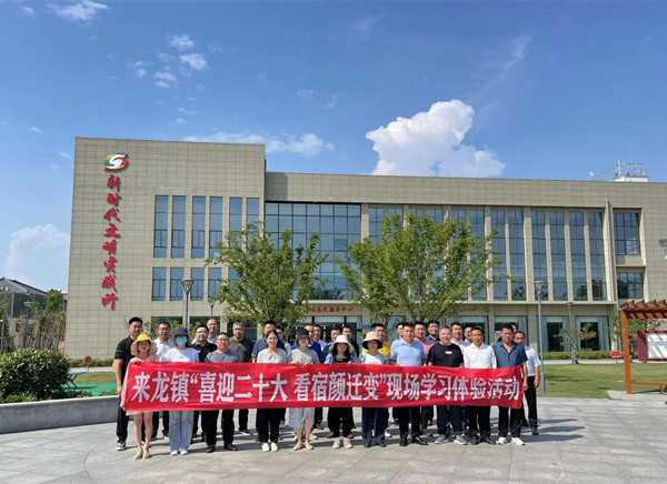 宿豫区来龙镇开展喜迎二十大看宿颜迁变学习体验活动