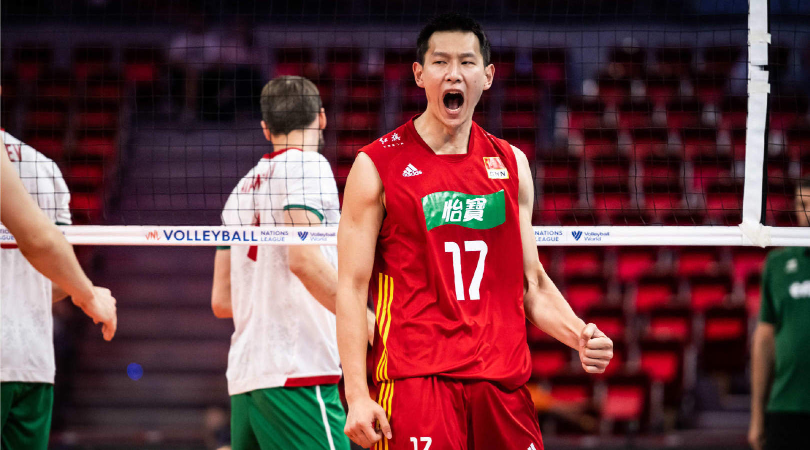 2022世界男排联赛王径一精彩得分集锦中国男排3比1力克保加利亚男排