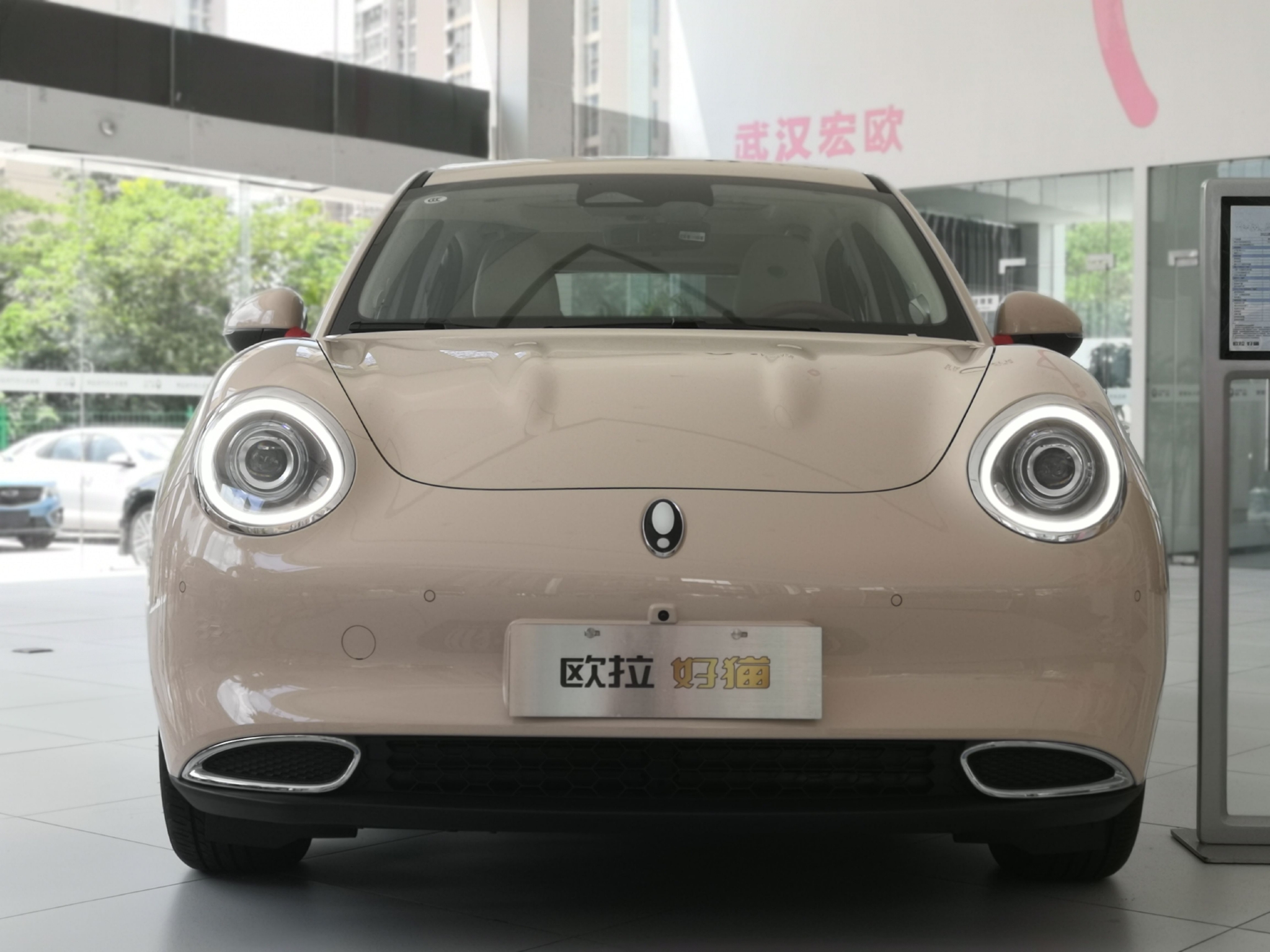 更懂小姐姐的电动车实拍2022款欧拉好猫莫兰迪版