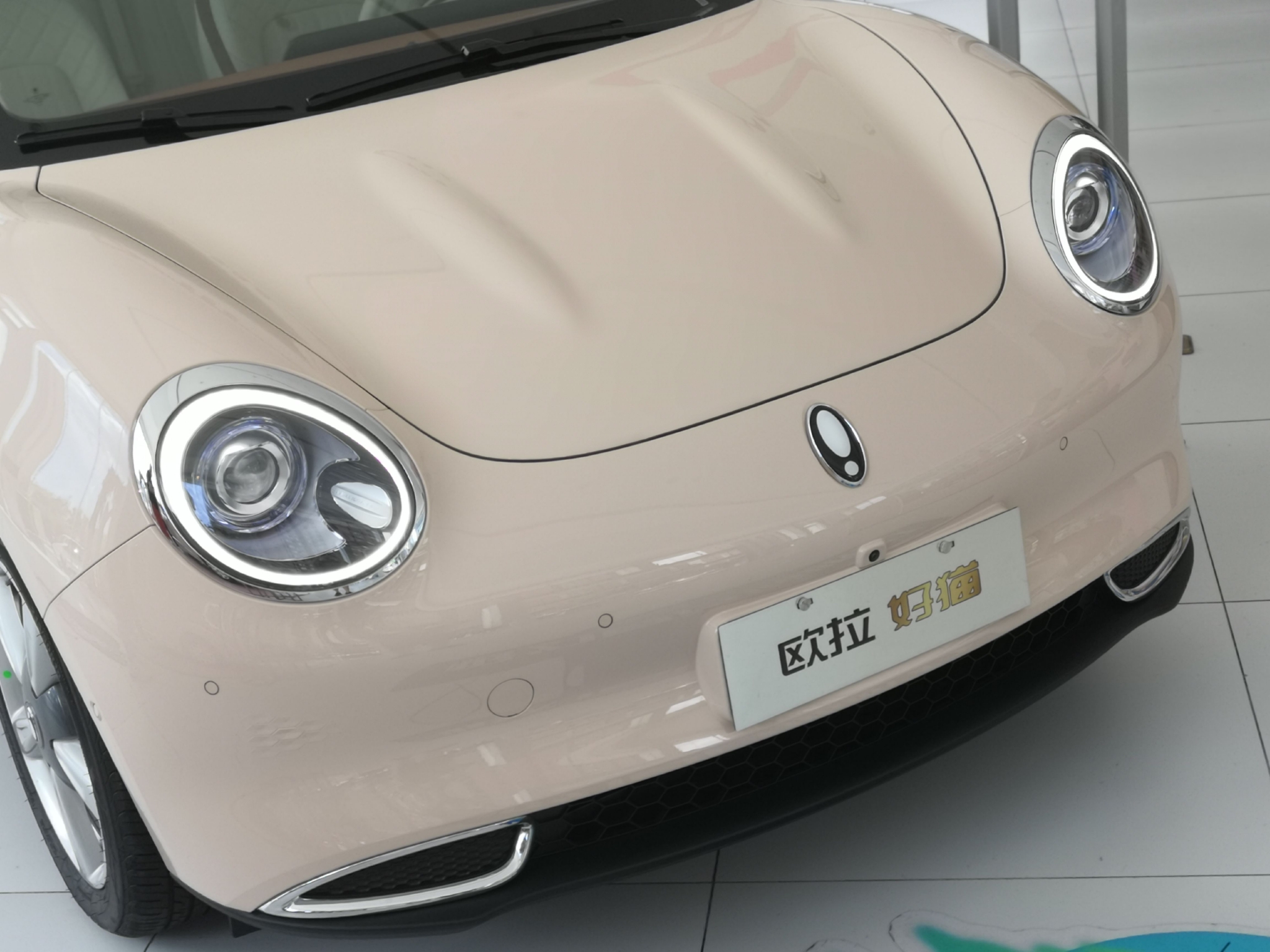 更懂小姐姐的电动车实拍2022款欧拉好猫莫兰迪版