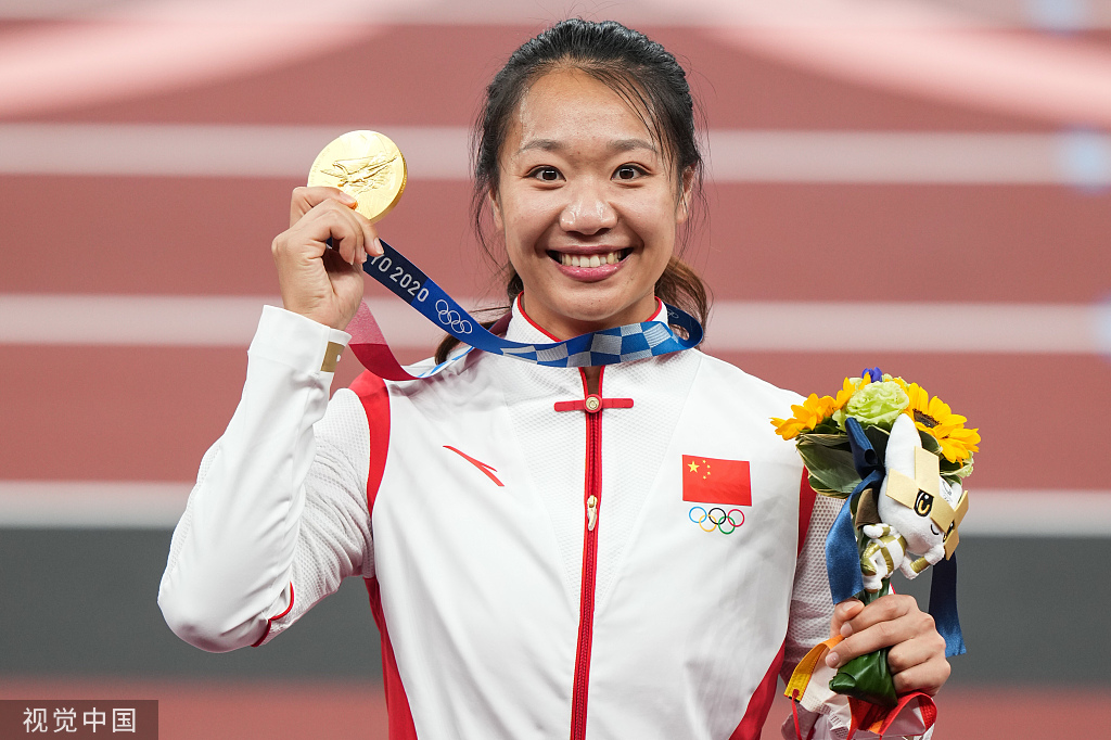 东京奥运会女子标枪冠军刘诗颖.