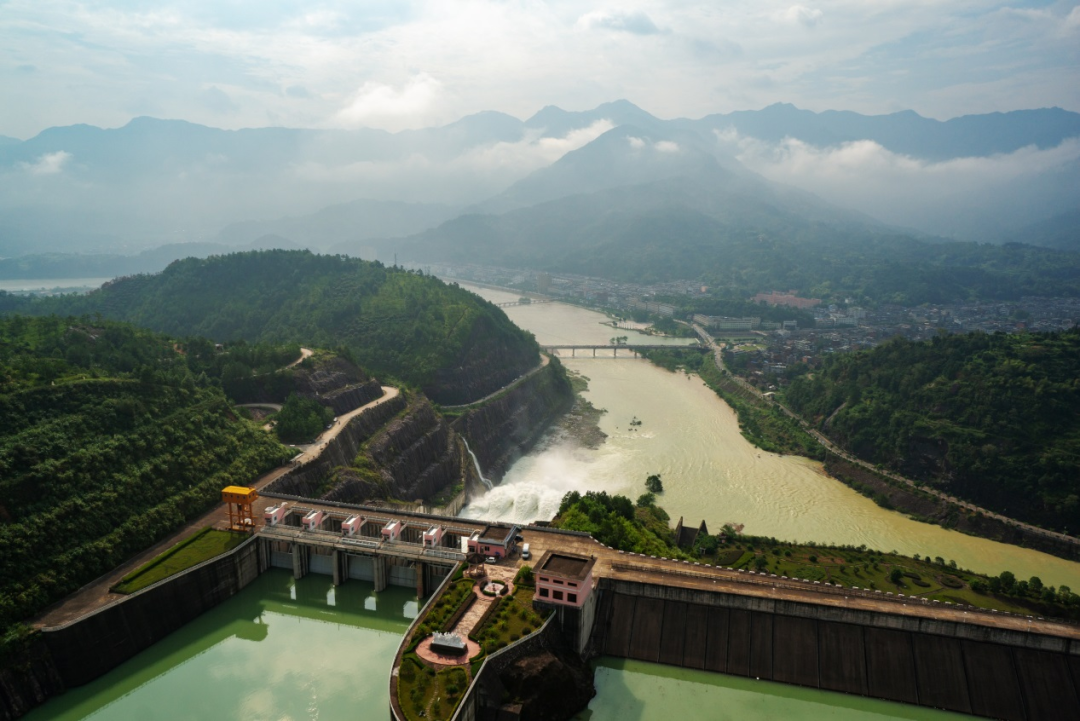 文成县珊溪水库大坝全景.金宏杰 摄