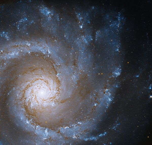 哈勃望远镜拍摄的一个螺旋星系（NASA网站）