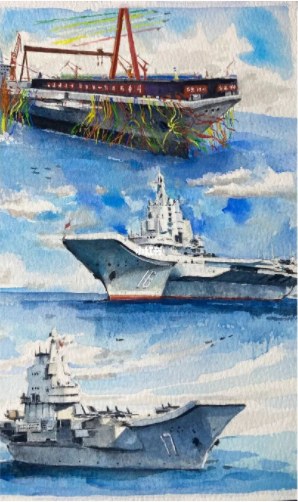 辽宁舰"舷号为"16"2019年12月17日中国第一艘国产航空母舰正式交付