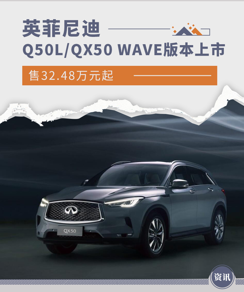 售32.48万元起 英菲尼迪Q50L/QX50 WAVE版本上市