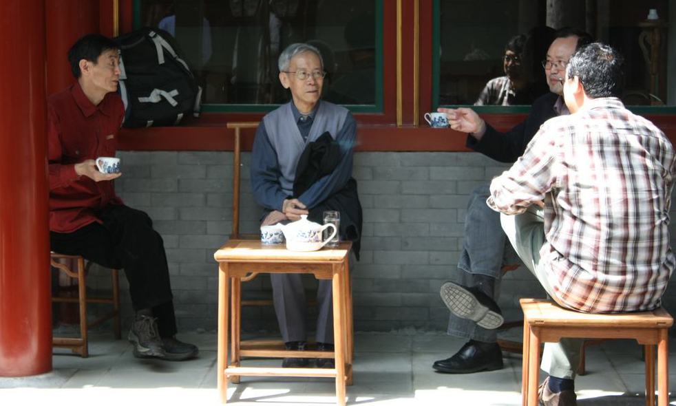 阎步克、陈苏镇、罗新与祝先生聊天