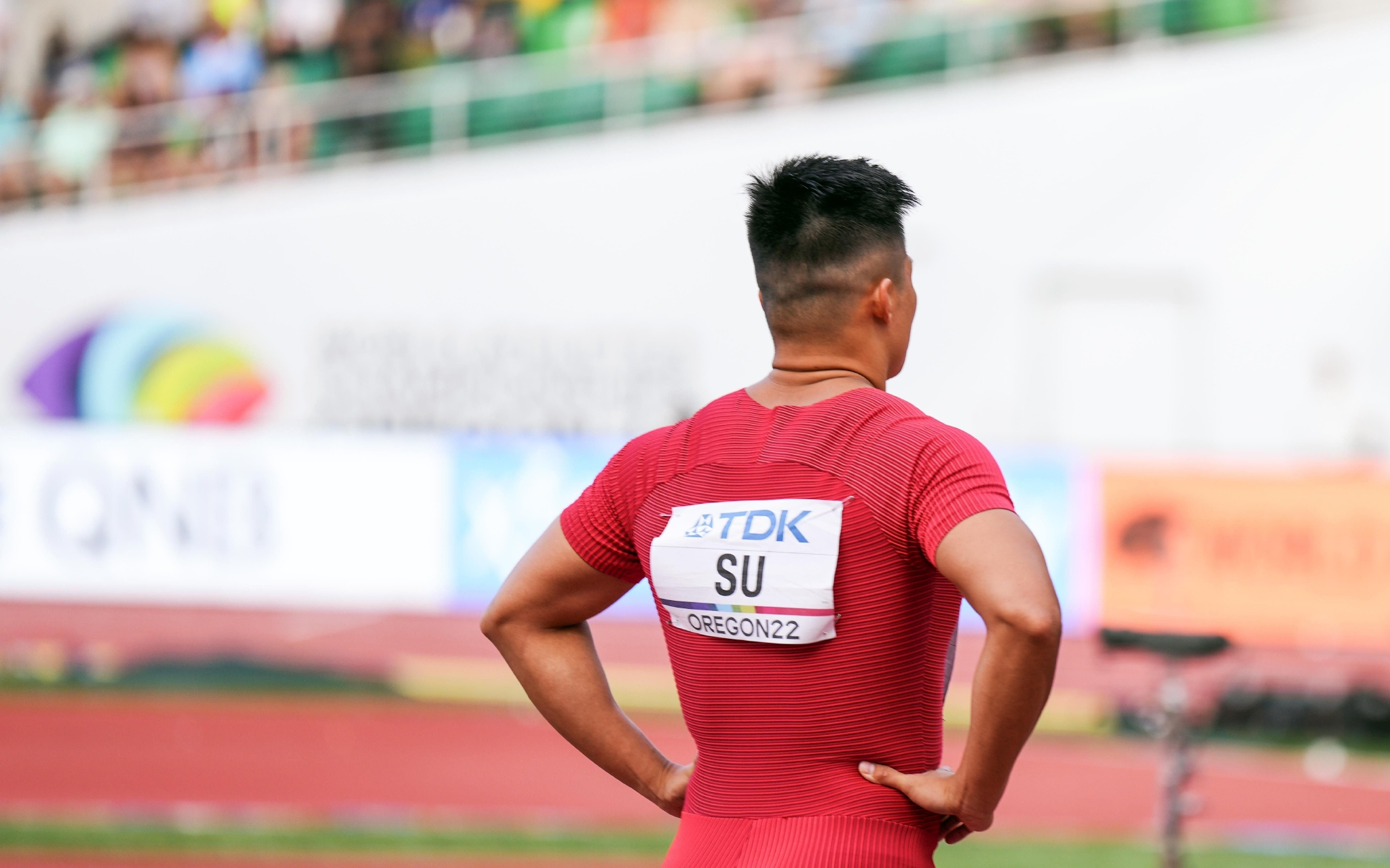 7月16日，苏炳添遗憾止步男子100米半决赛。  新华社记者 王迎 摄