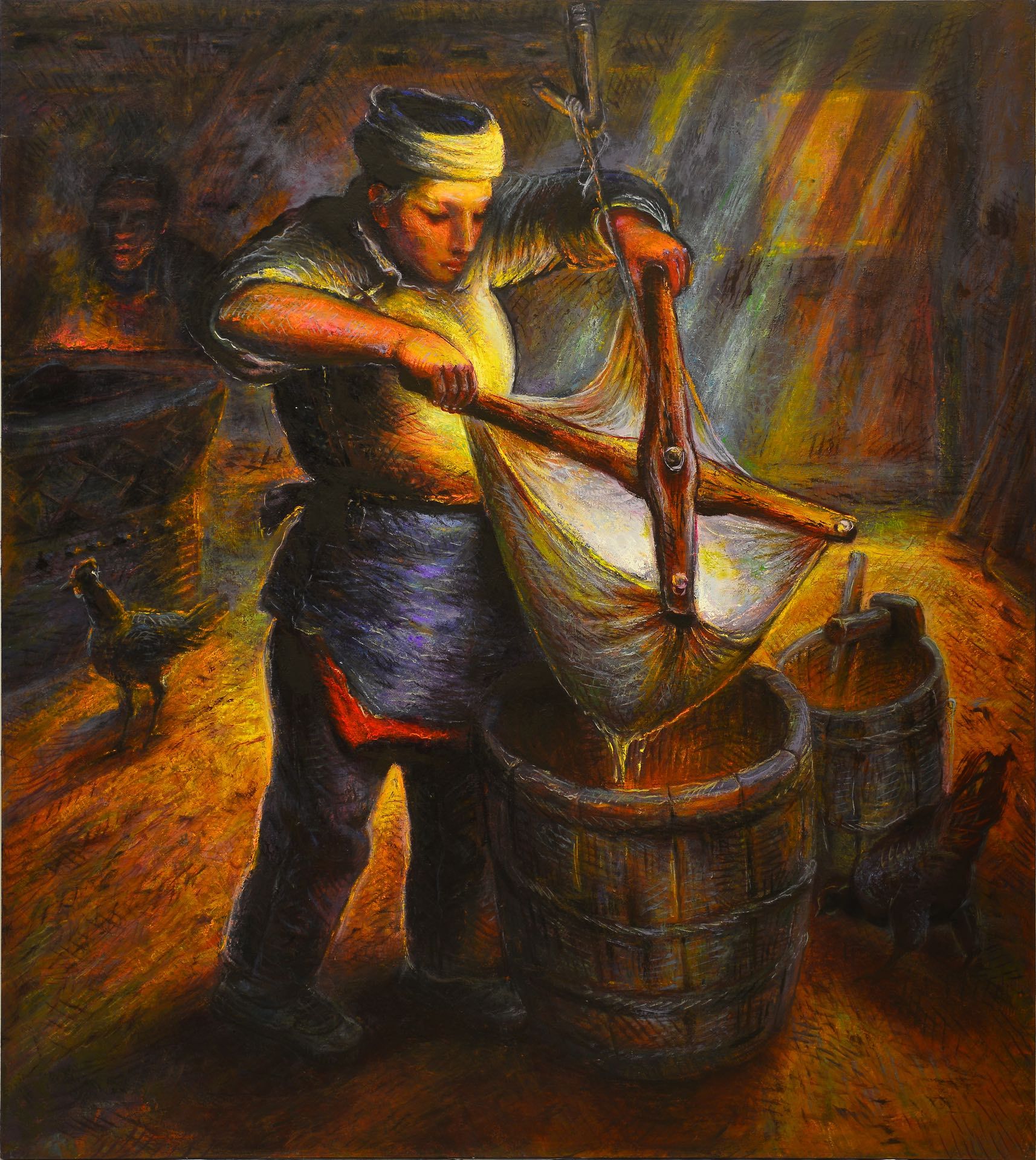 《故乡组画系列》,布面油画,180 × 160 cm,1982。当代唐人艺术中心供图