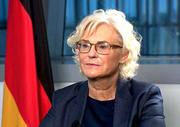 德国防长克里斯蒂娜·兰布雷希特,图自欧联网