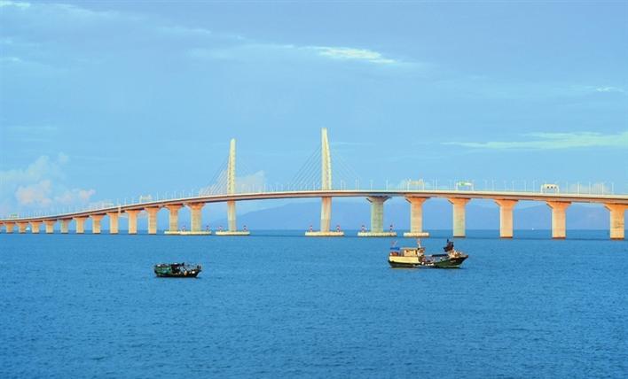 港珠澳大桥。 图片由新华社发