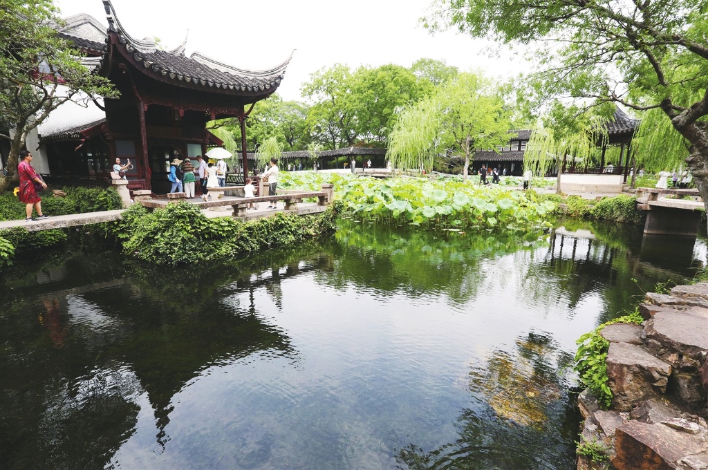 苏州园林景区水体透明度超12米