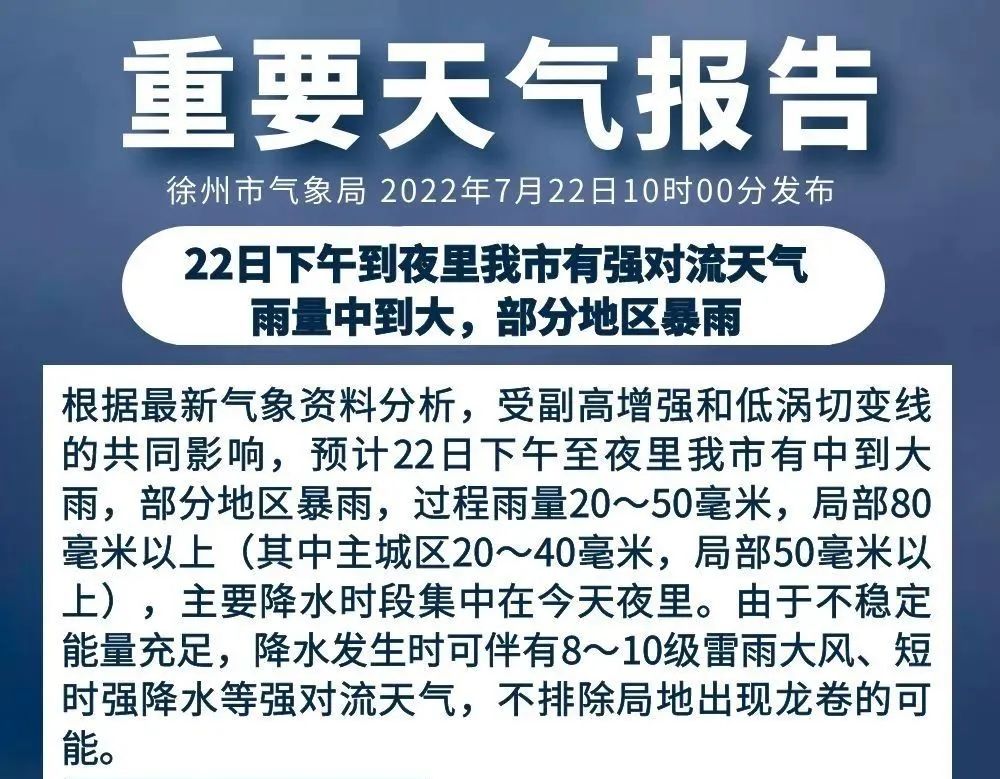 徐州气象发布重要天气报告！暴雨、8~10级大风....强对流天气要来了！休闲区蓝鸢梦想 - Www.slyday.coM