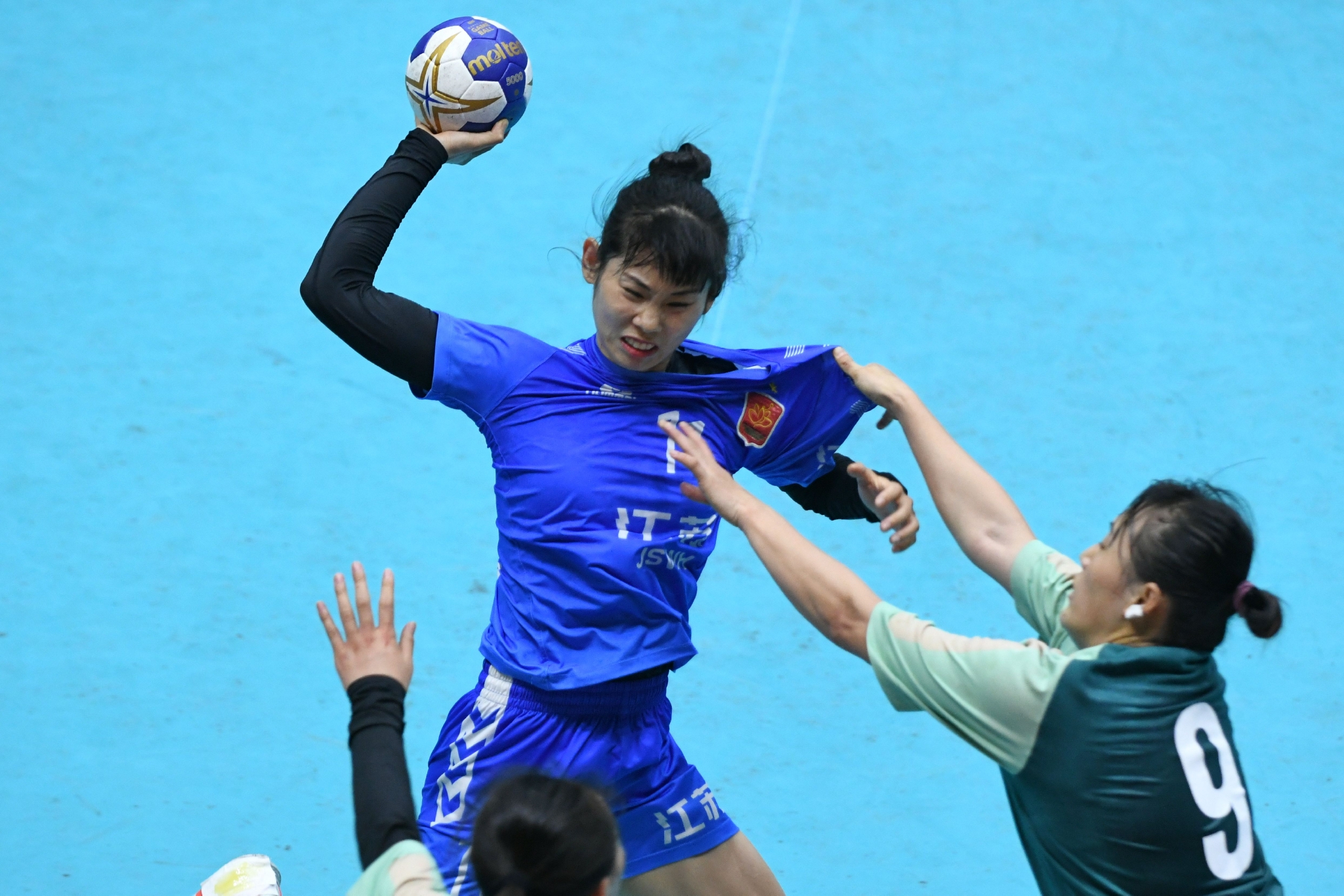 手球全国女子手球冠军杯江苏队胜北京队