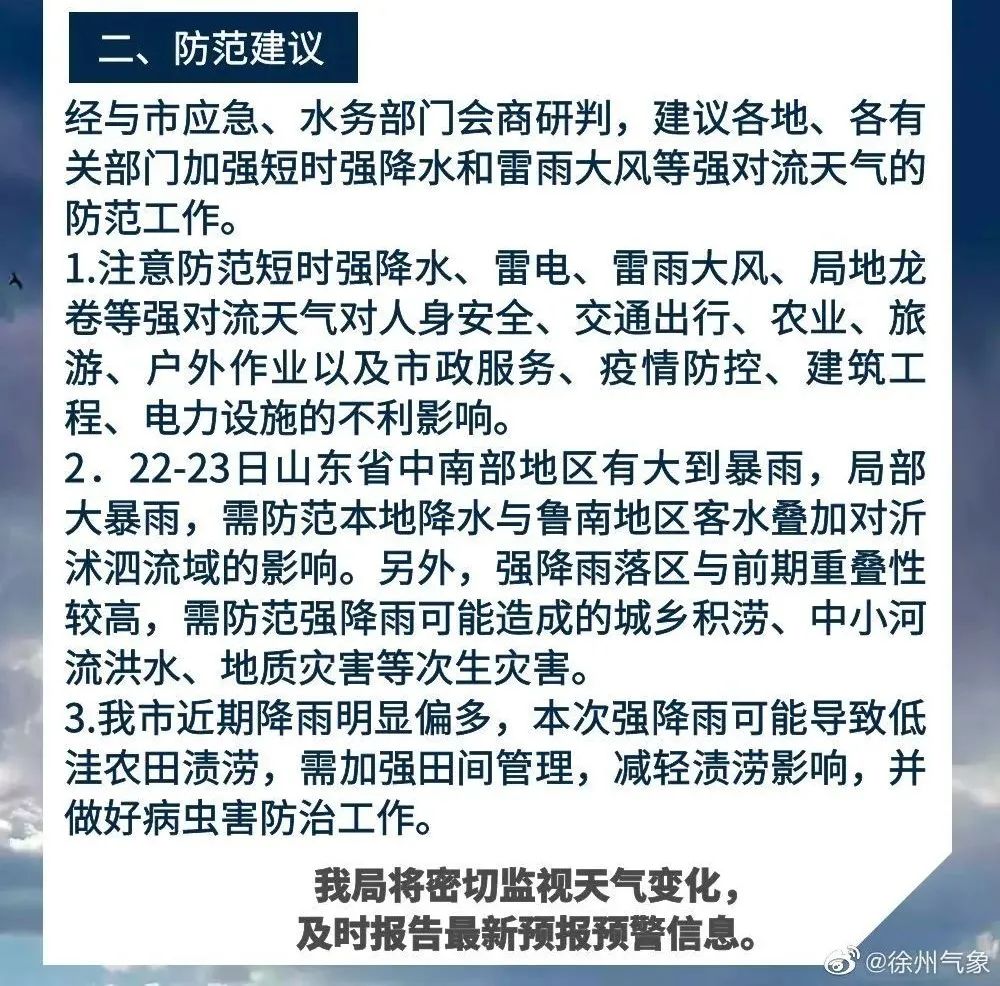 徐州气象发布重要天气报告！暴雨、8~10级大风....强对流天气要来了！休闲区蓝鸢梦想 - Www.slyday.coM