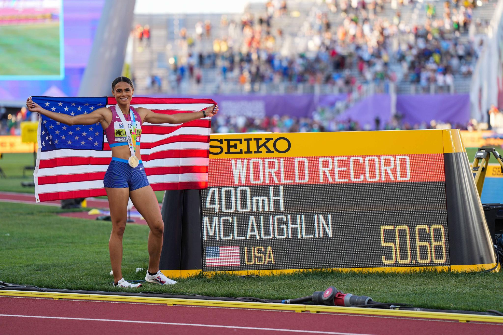 麦克劳林破女子400米栏世界纪录