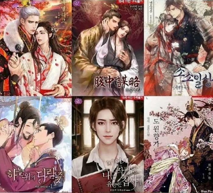 韩国出品的“东洋风”漫话作品和舞台服装造型（图片来源：网络）