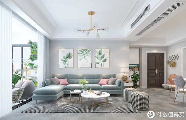 96㎡的现代北欧风格，简单造价低，小户型真的很适合装，舒适耐看休闲区蓝鸢梦想 - Www.slyday.coM