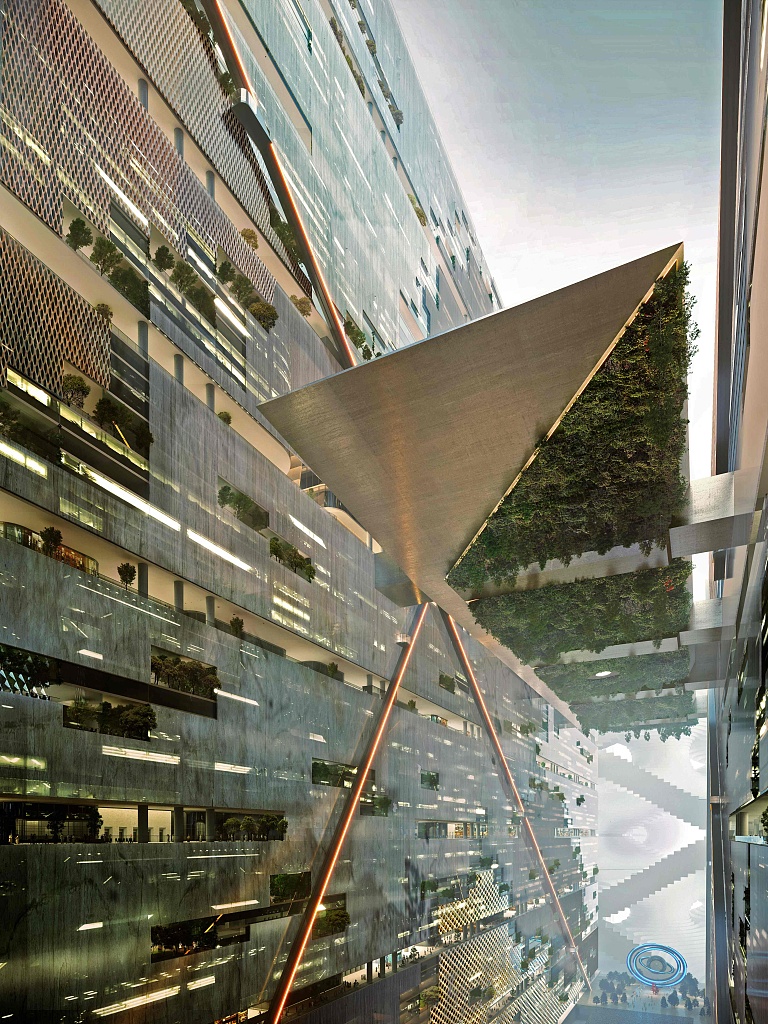 “THE LINE”城市希望让人们生活更接近自然，与自然和谐相处。