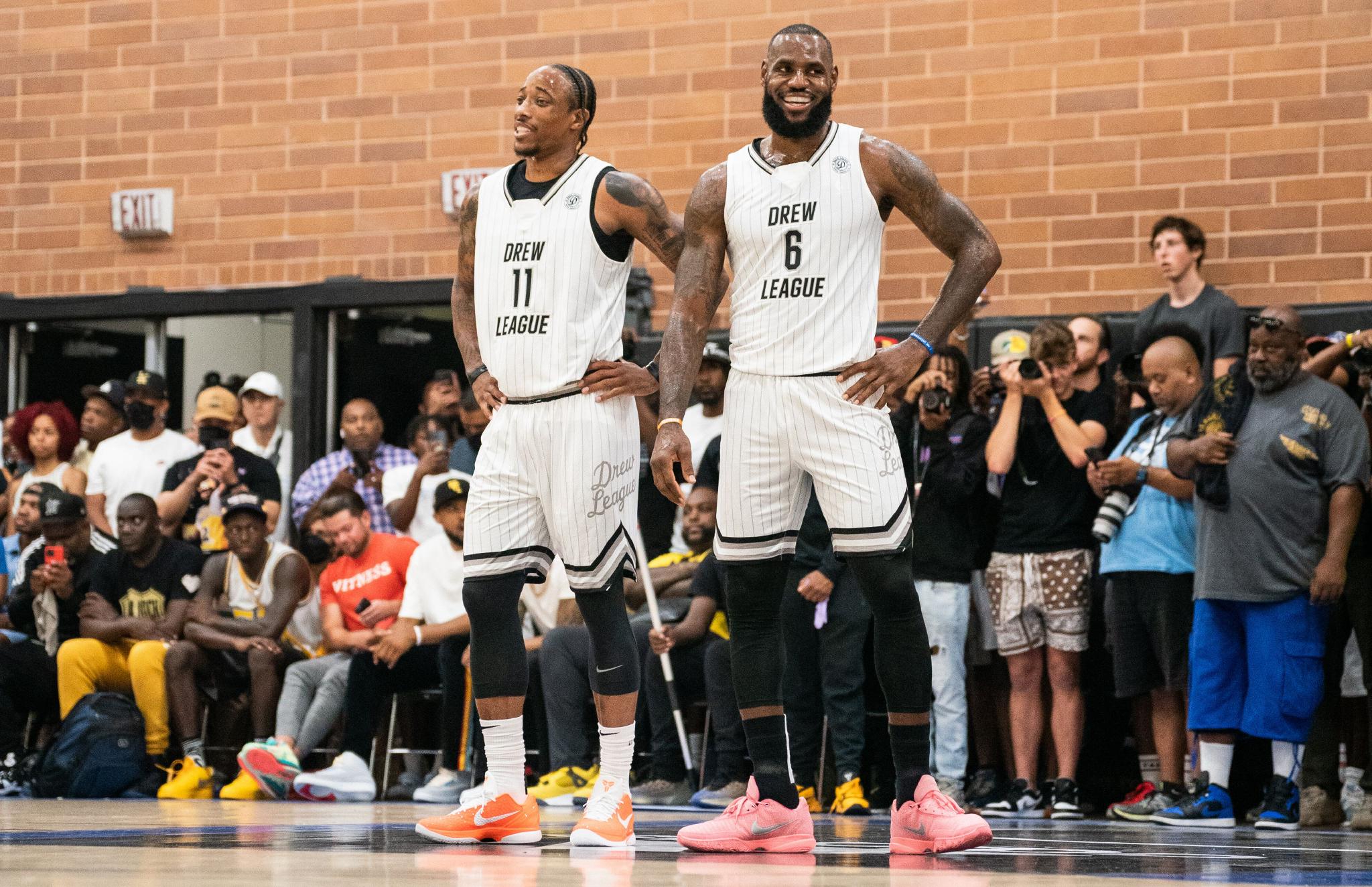 德罗赞搭档老詹出战德鲁联赛是我的荣幸