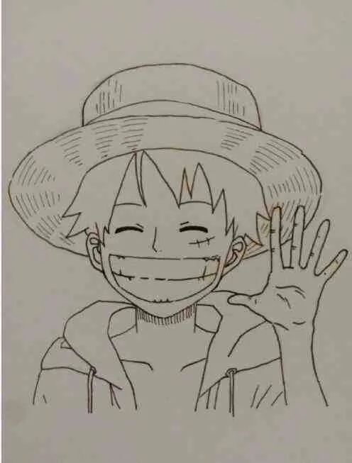 一步一步教你画海贼王路飞|路飞|海贼王_新浪新闻