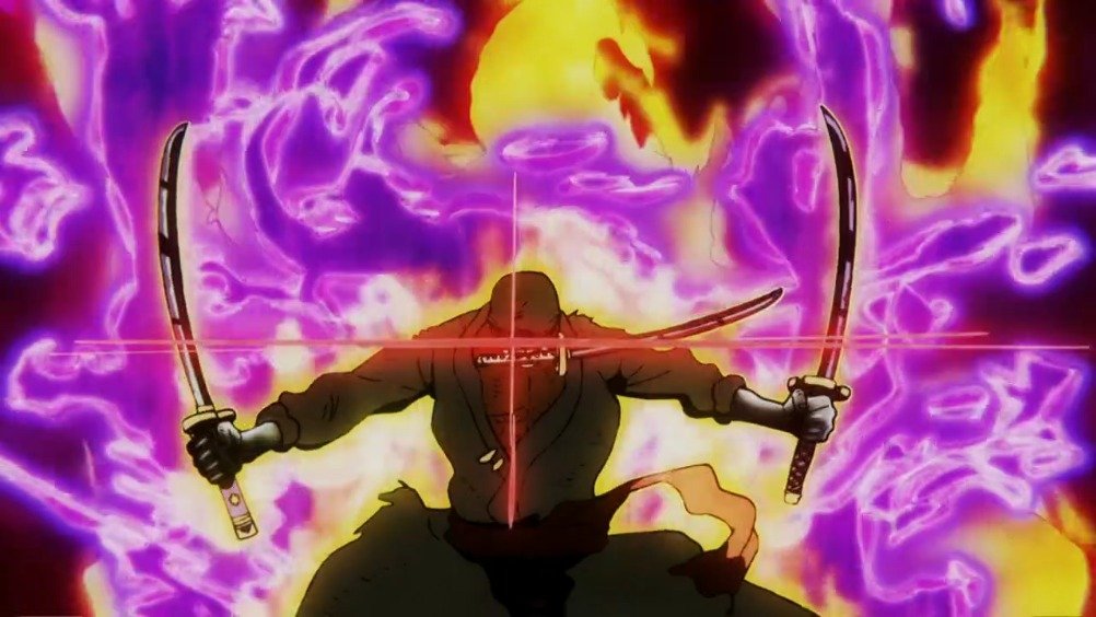 海贼王1027集动画片段剪辑:索隆vs凯多