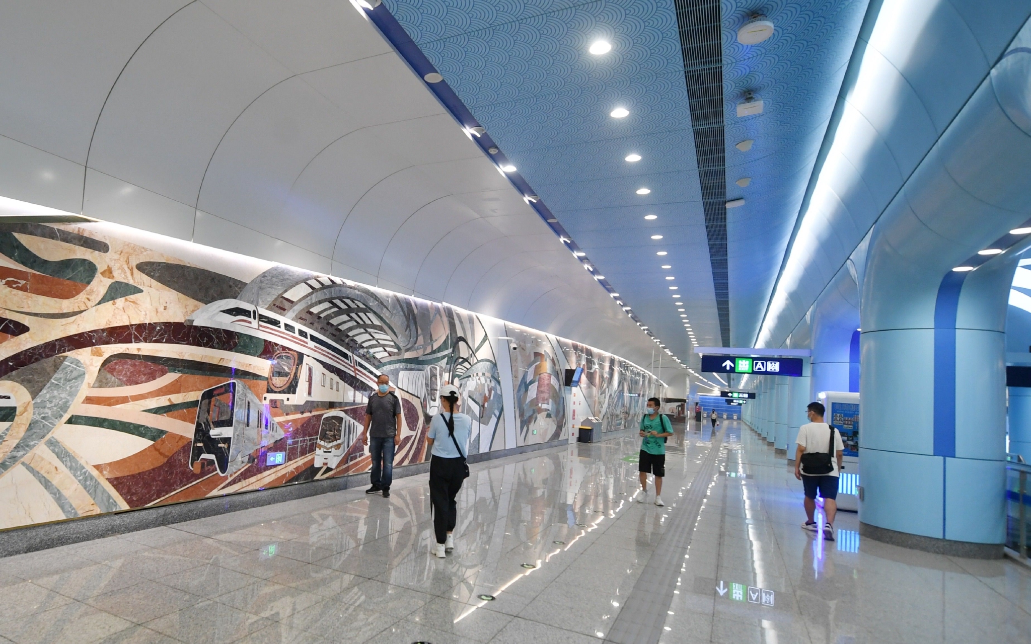 地铁北太平庄站.新京报记者 王贵彬 摄