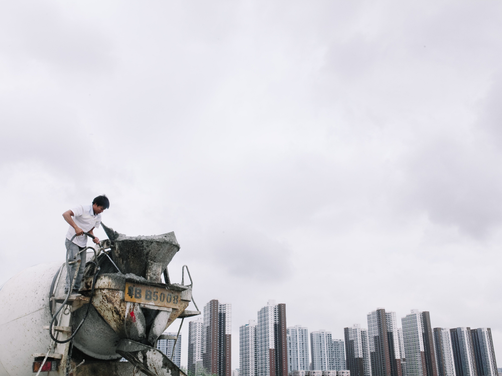 2013年，正在建設的深圳前海。