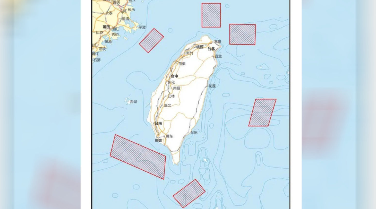 解放军台海展开军演专家演习区域绕岛一圈将跨越海峡中线