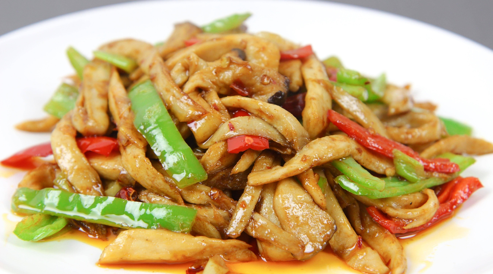 炒杏鲍菇,做成条的更好吃|杏鲍菇|手撕|红干椒_新浪新闻