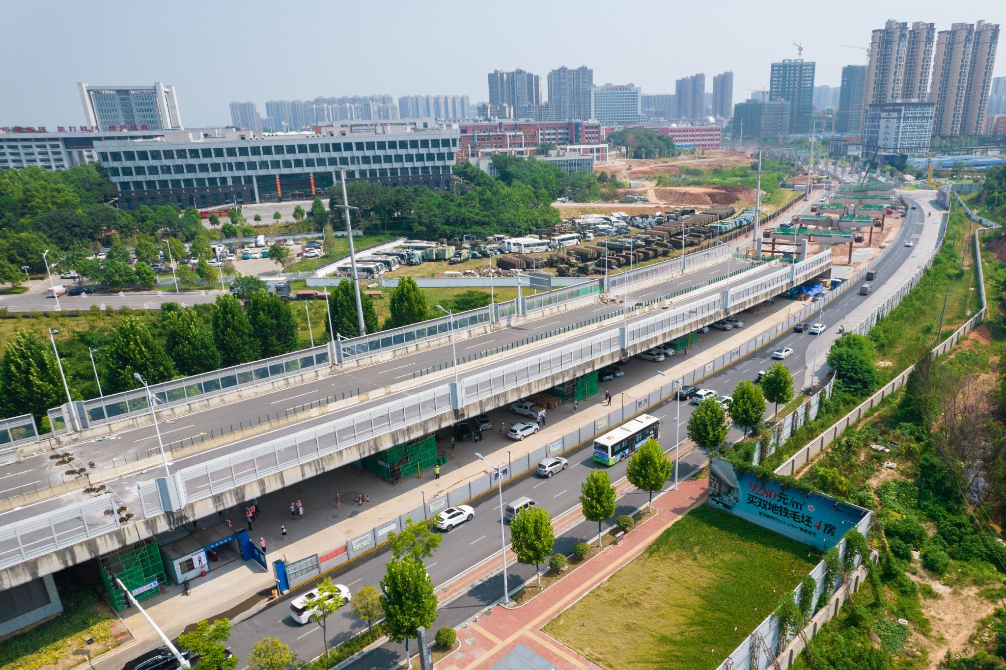 长沙万家丽路高架桥顶升工程施工正式启动休闲区蓝鸢梦想 - Www.slyday.coM