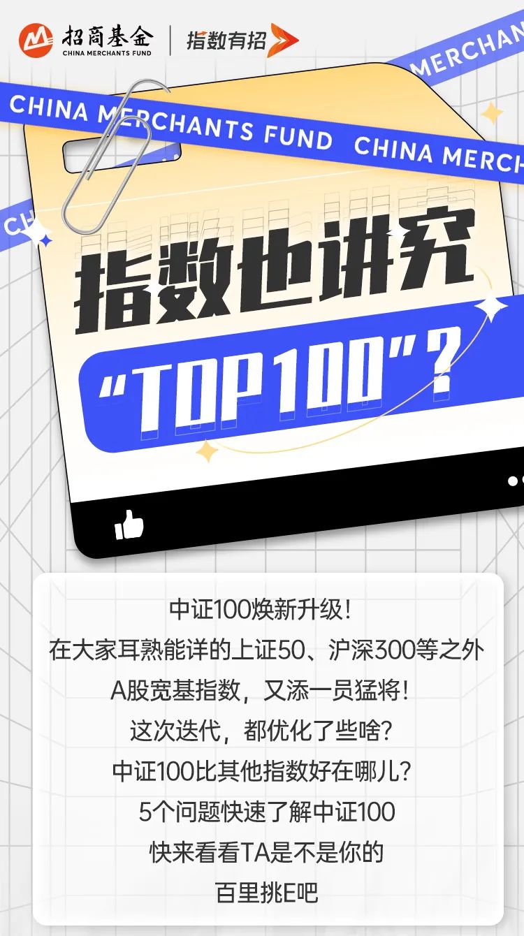 “指数也讲究TOP100？龙头中的龙头都有谁？