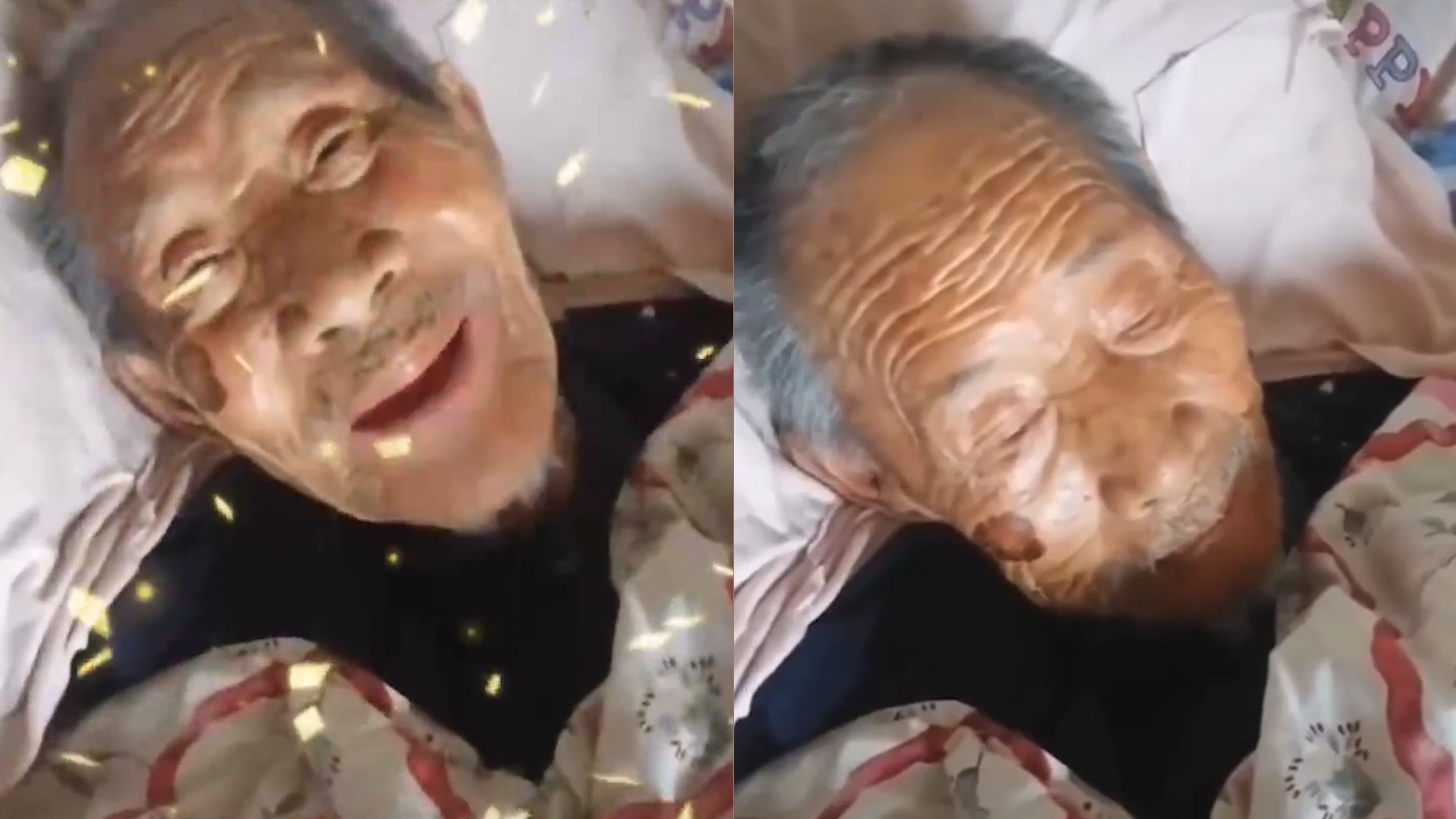 百岁老兵躺床上问台湾是否解放听到回答后的表情令人破防近日山东日照