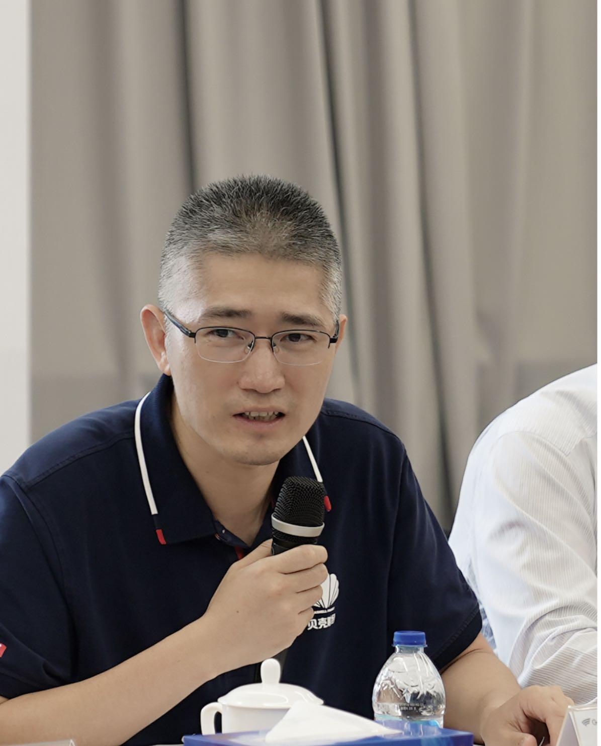 新京报总编辑李海致辞.新京报贝壳财经记者 白华兵 摄